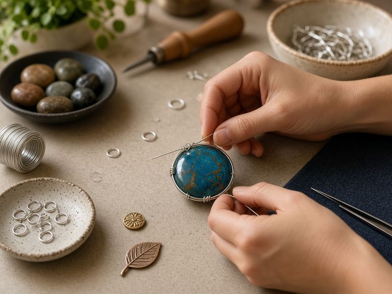Wire wrapping at Studio Clearvale